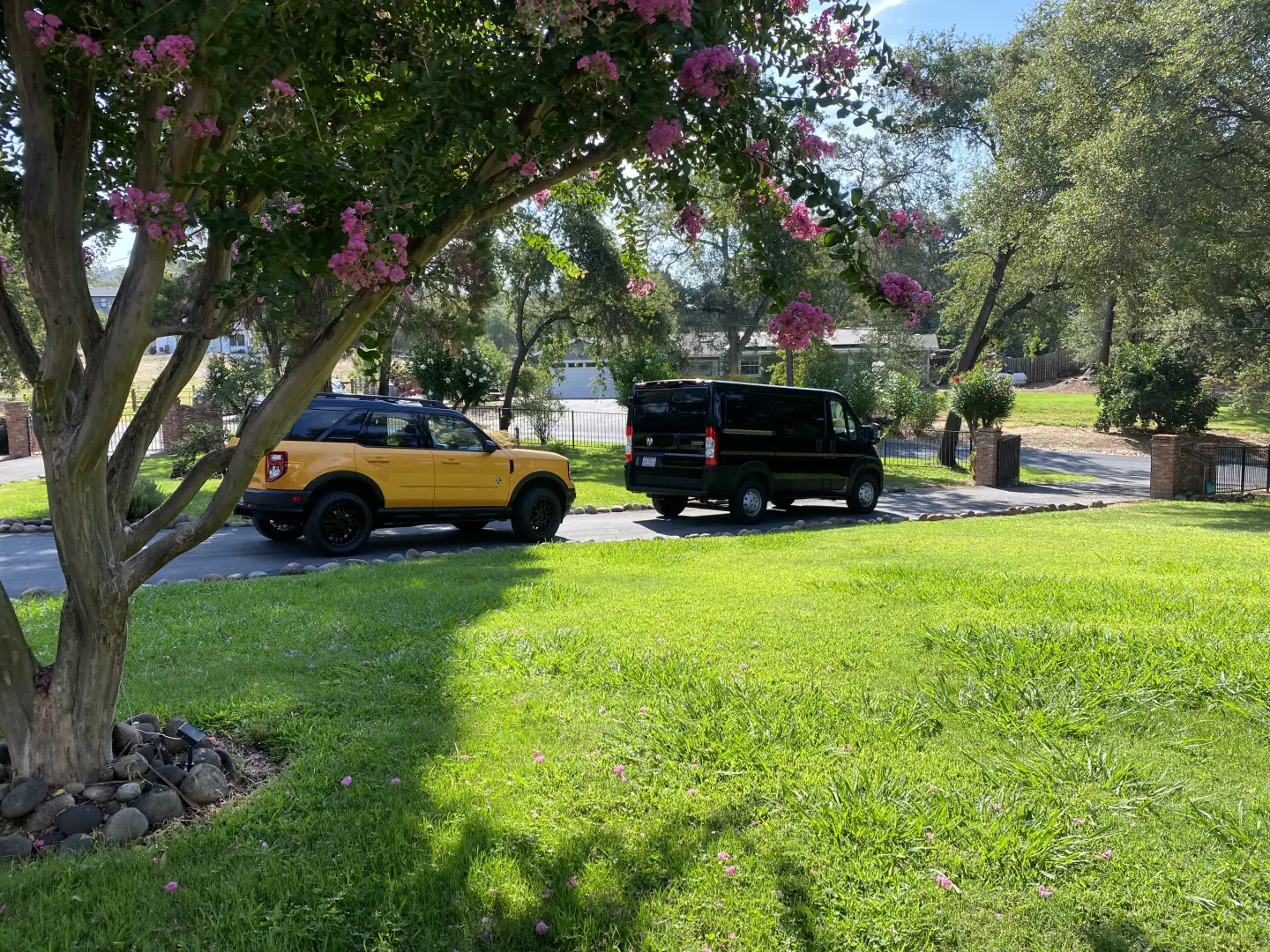 Very Smooth Auto Glass mobile service van at a Granite Bay residence