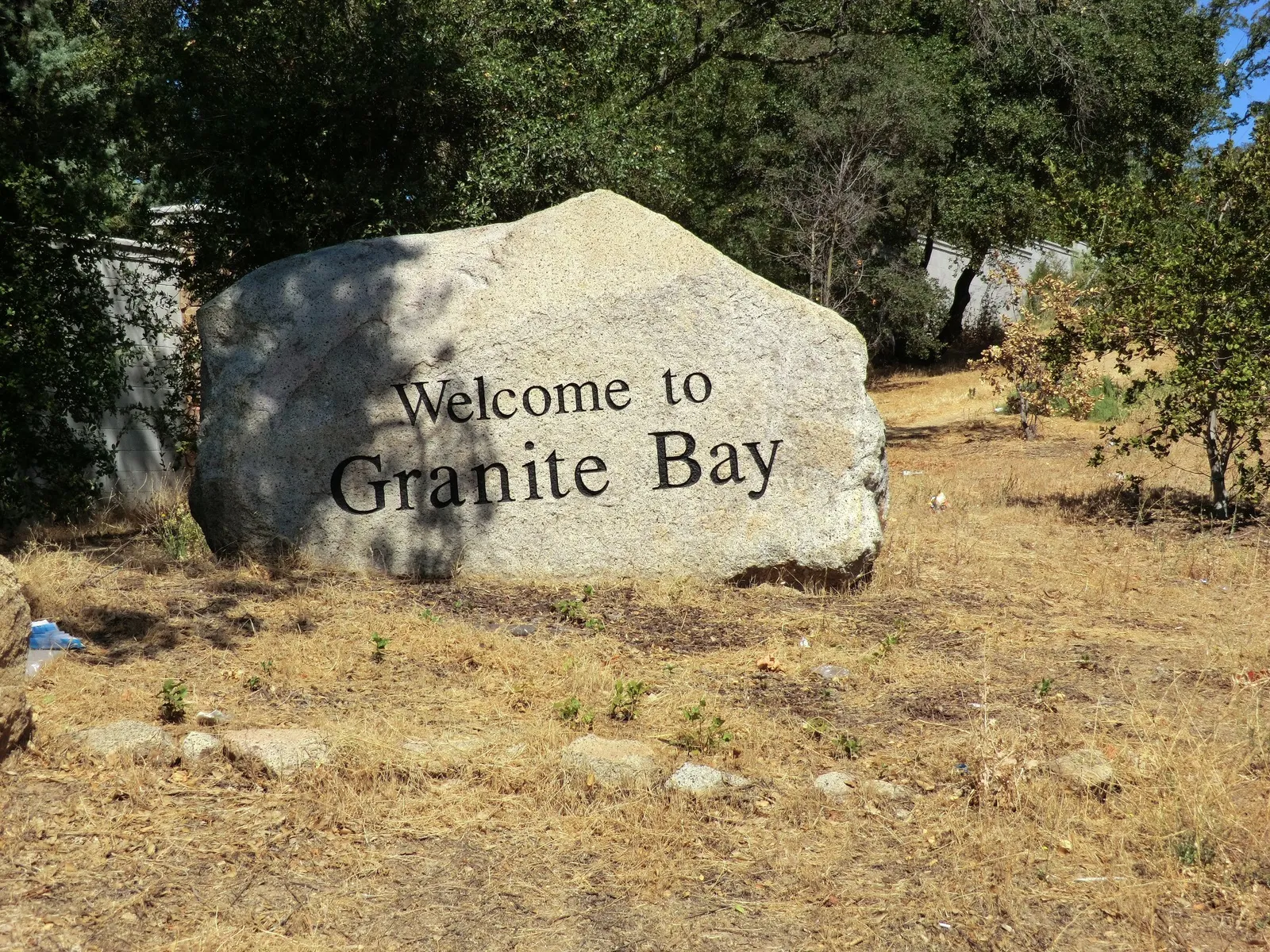 Welcome to Granite Bay sign — local auto glass service