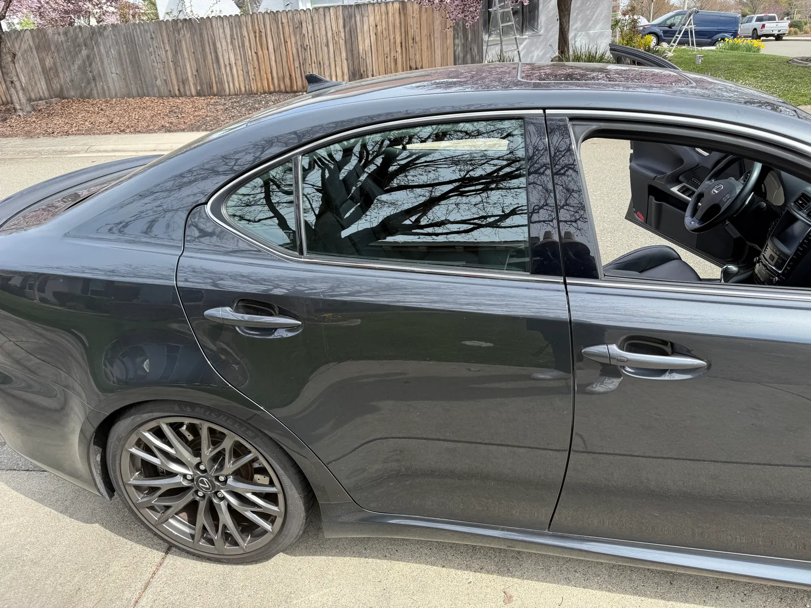 Lexus IS quarter glass panel replacement