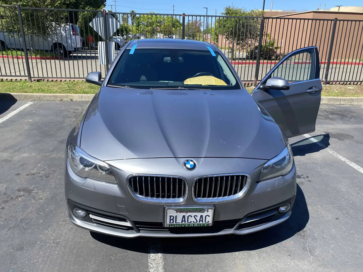 BMW 5 Series with fresh windshield install in Newcastle, CA